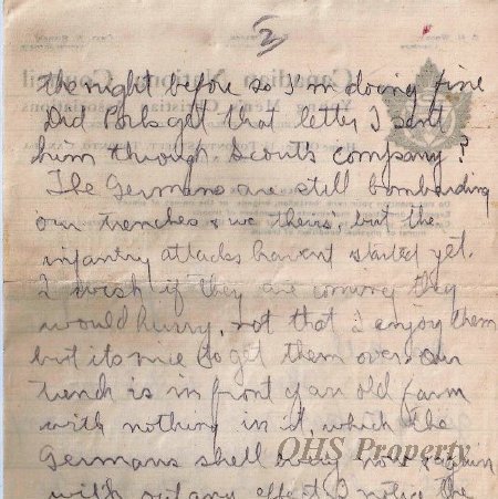 Gordon Munro Letters, Sept. 8, 1915