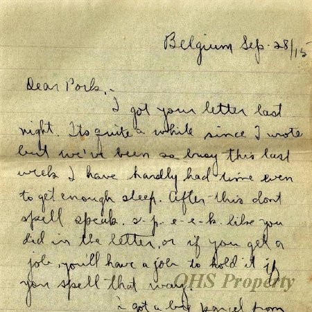 Gordon Munro Letters, Sept 28, 1915