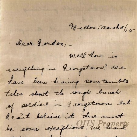 Gordon Munro Letters, Mar. 2, 1915