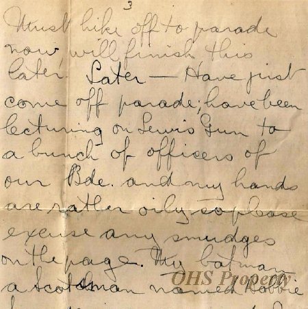 Munro Letters: 1917 Sept 11: George Brock Chisholm to Melville Munro.
