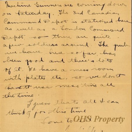 Munro Letters: 1917 July 18: Melville Munro to Jessie Munro