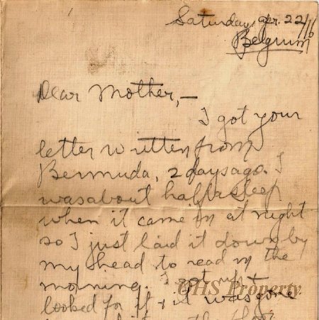 Gordon Munro Letters, Apr. 22, 1916