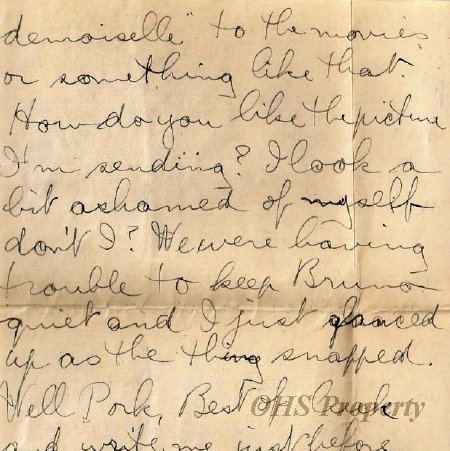 Munro Letters: 1917 Sept 11: George Brock Chisholm to Melville Munro.