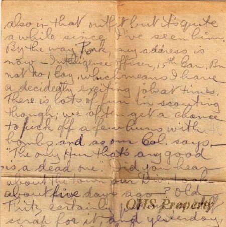 Munro Letters: May 2 1917: George Brock Chisholm to Arthur Melville Munro