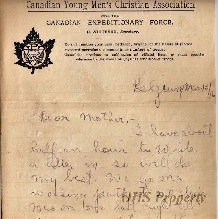 Gordon Munro Letters, Mar. 13, 1916