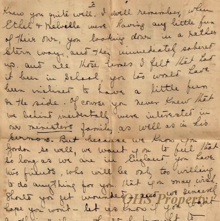 Gordon Munro Letters, Aug. 26, 1915