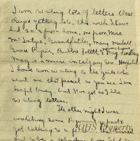 Gordon Munro Letters, Oct 7, 1915