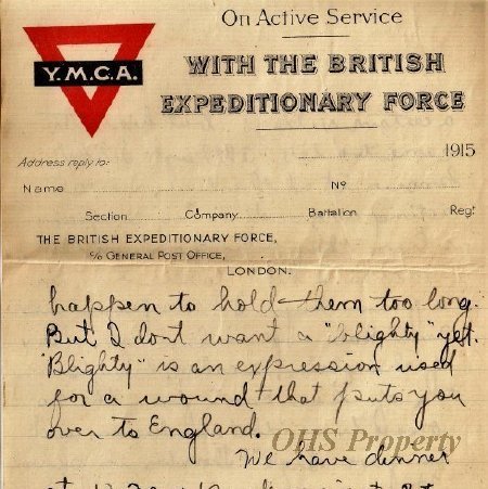 Gordon Munro Letters, Oct  31, 1915
