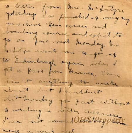 Munro Letters: 1917 July 16: Melville Munro to Jessie Munro