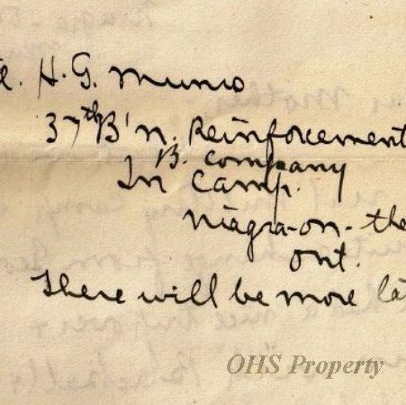 Gordon Munro Letters, May 28, 1915